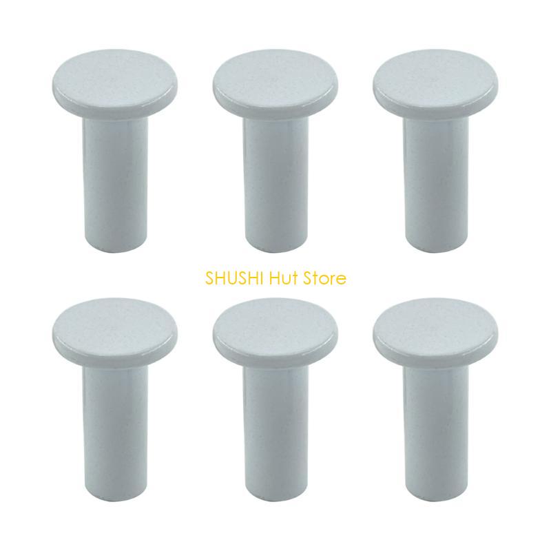 

Pack of 6 Convenient Towel Mounts Practical Round Head Storage Hanger Coat Hook D57B белый