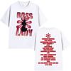 Rapper Theodora BOSS Lady Album Graphics 100Cotton Music Tshirt Men 2026 New Summer Hip Hop Unisex Short Sleeve Shirt Fan Gifts