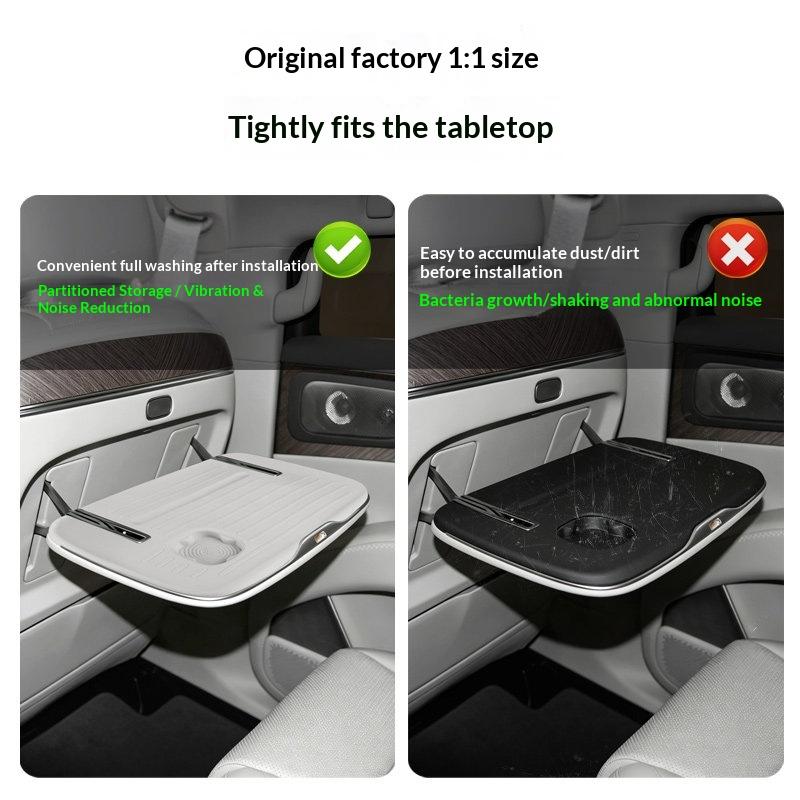 For Leapmotor D19 Car Styling Seat Back Tray Table Anti-Slip Protective Silicone Cover Interior Modification Accessories