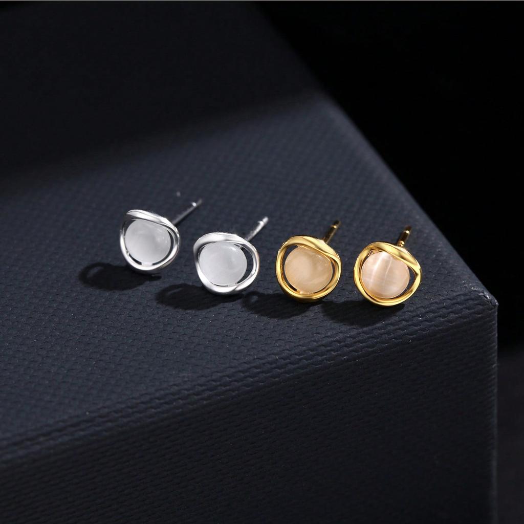 Fashion Earrings Female Mobius Light Luxury Temperament Light Luxury Ear Jewelry