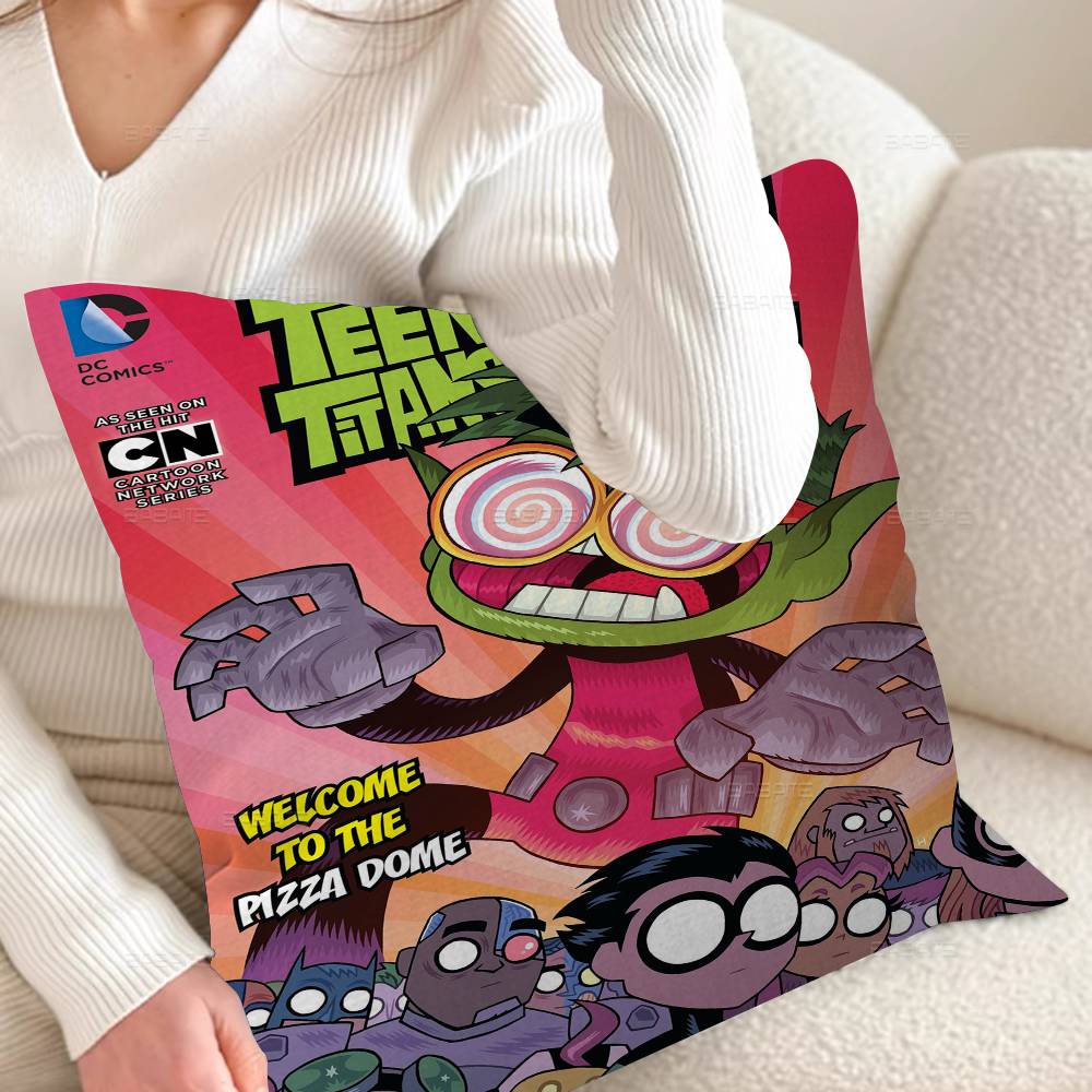 T-Teen T-Titans Go Stitch Glücksdrache Kissenbezug Sofakissenbezug Heimzimmer Dekoration Kindergeschenk