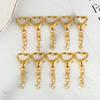 5/10Pcs Heart Lobster Clasp Chain Connector For DIY Jewelry Making Findings Key Chain Accessories
