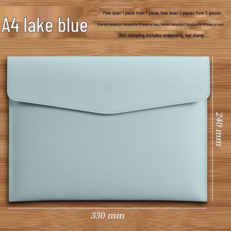 Custom A4 Lychee Grain Document File Bag and Briefcase