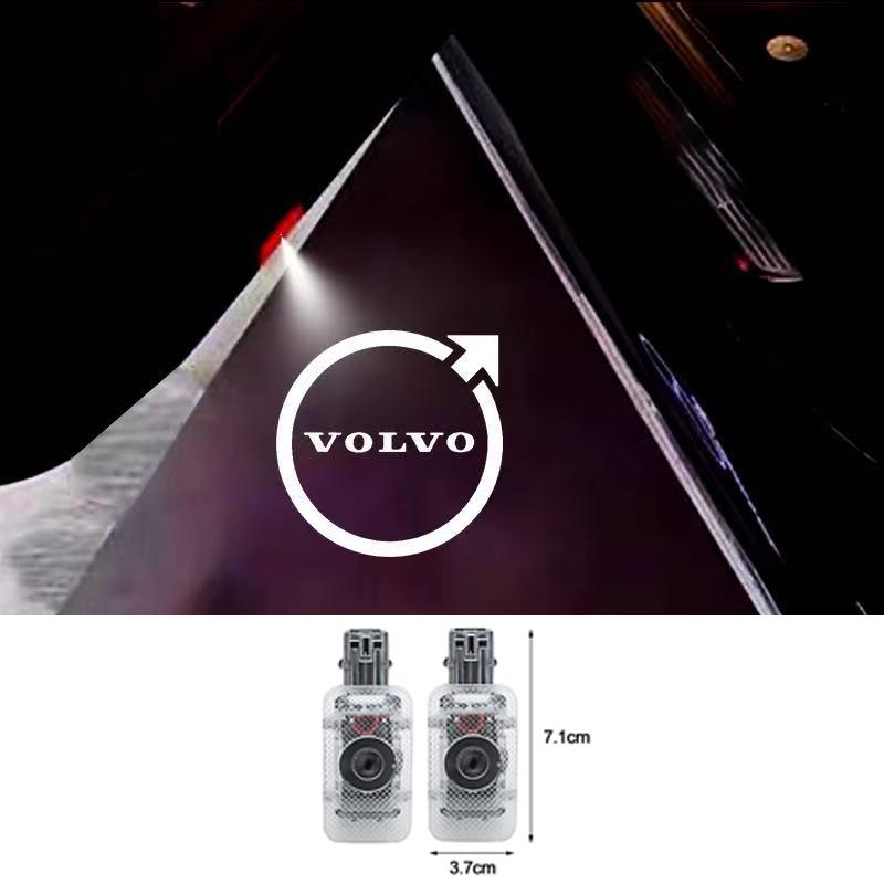 2Pcs HD Car Door Logo Welcome Light Projector Lamps For Volvo XC60 XC40 EX30 V60 V40 XC90 XC70 V50 S60 V70 S90 Olestar AWD S80