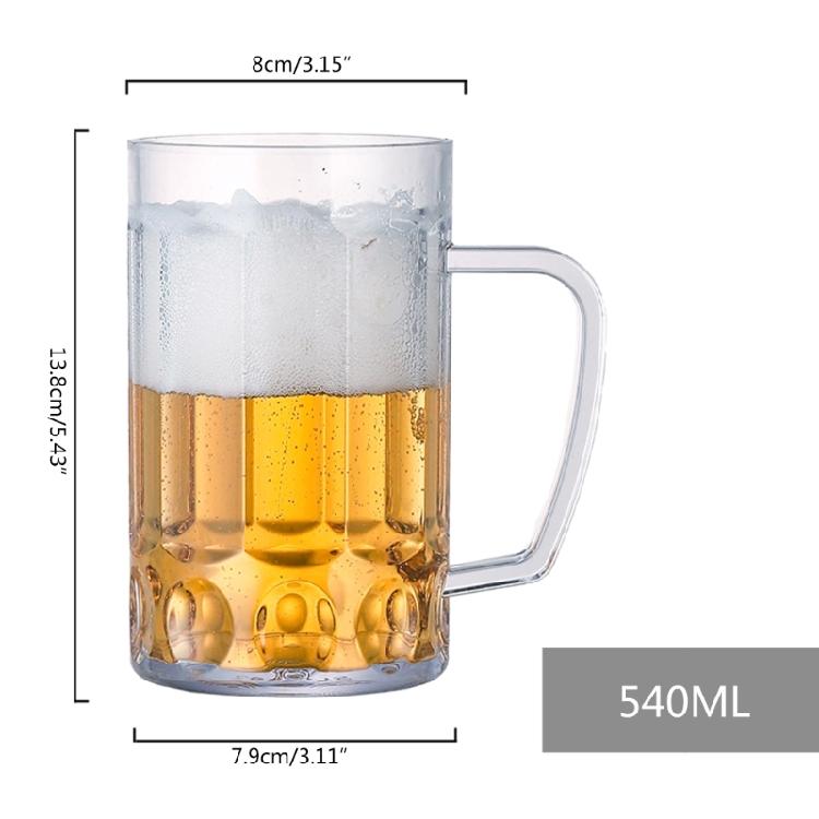 Bicchiere da Birra in Acrilico Antirottura, Tazze da Bevuta, Bicchieri per Succhi, per Latte, Coppa da Champagne