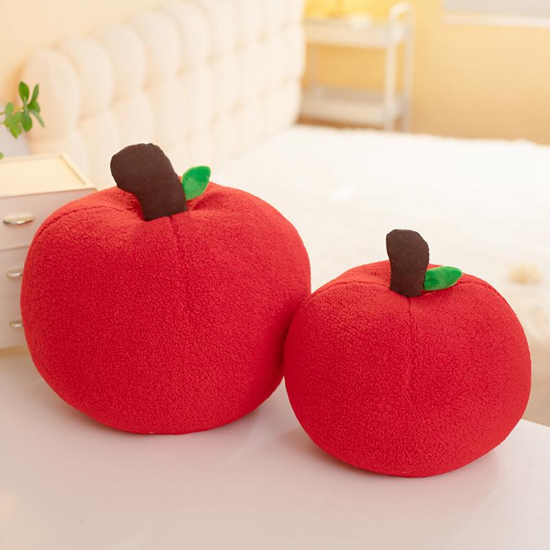 Squishy Red Apple Plush Toy Big Size Stuffed Soft Fruit Apple Doll Cute Huggable Pillow Girls Kids Christmas Birthday Gift