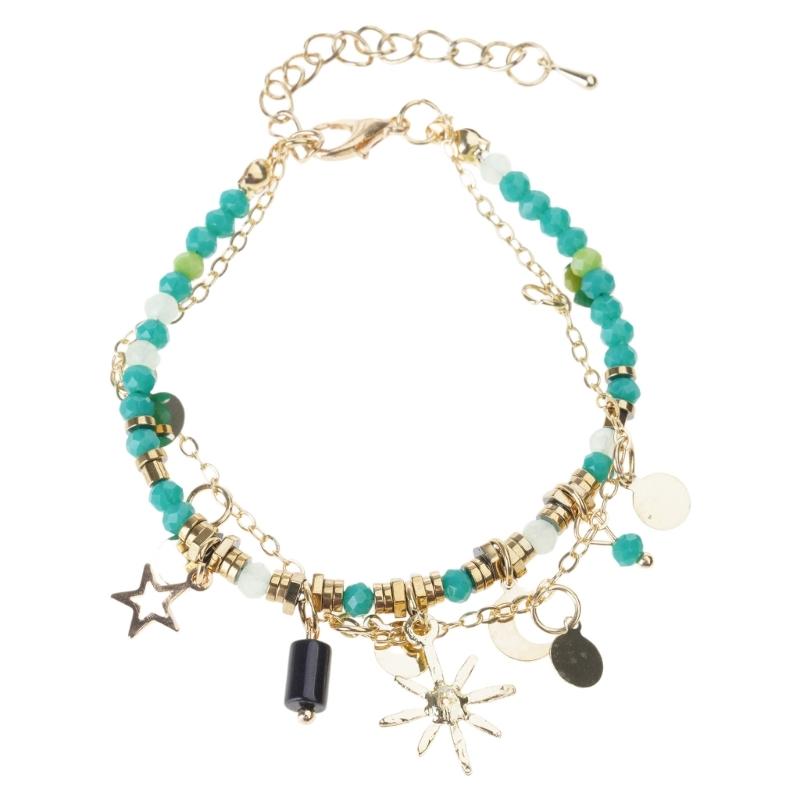 Bohemian Natural Stone Bracelets Fashion Wrist Jewelry Friendship Jewelry Vintage Stone Bracelet Beads Texture for Hand