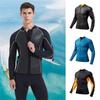 2/3MM Neoprene Wetsuit Men's Diving Top And Pants Separate 2 Pieces Set Snorkeling Surfing Winter Thermal Swimsuit