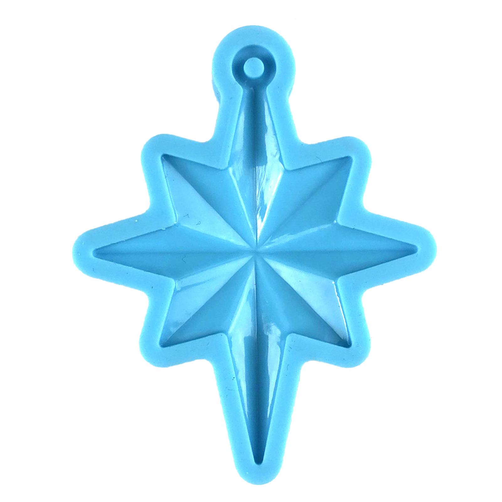 

Crystal Epoxy Resin Mold North Star Shape Earrings Pendants Casting Mold Silicone Mould DIY Crafts Jewelry Making Tools