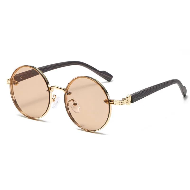 Men Classic Metal Sunglasses Fashion Trendy Uv400 Eye Protection Sun Glasses Women Unisex Retro Vintage Punk Goggle Shades