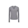 Dámský svetr s V-výstřihem a copánkovým úpletem Módní Elegantní Dlouhý Rukáv Top Slim Fit Pulovr Top Podzim Zima Elegantní Ležérní Pleteniny Základní Sladké Oblečení