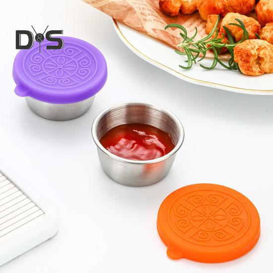 1 Set 40 ml Saucenbecher mit großem Fassungsvermögen, stapelbar, praktisch, für Camping-Abendessen, tragbar, für Salatdressing, Saucenbecher