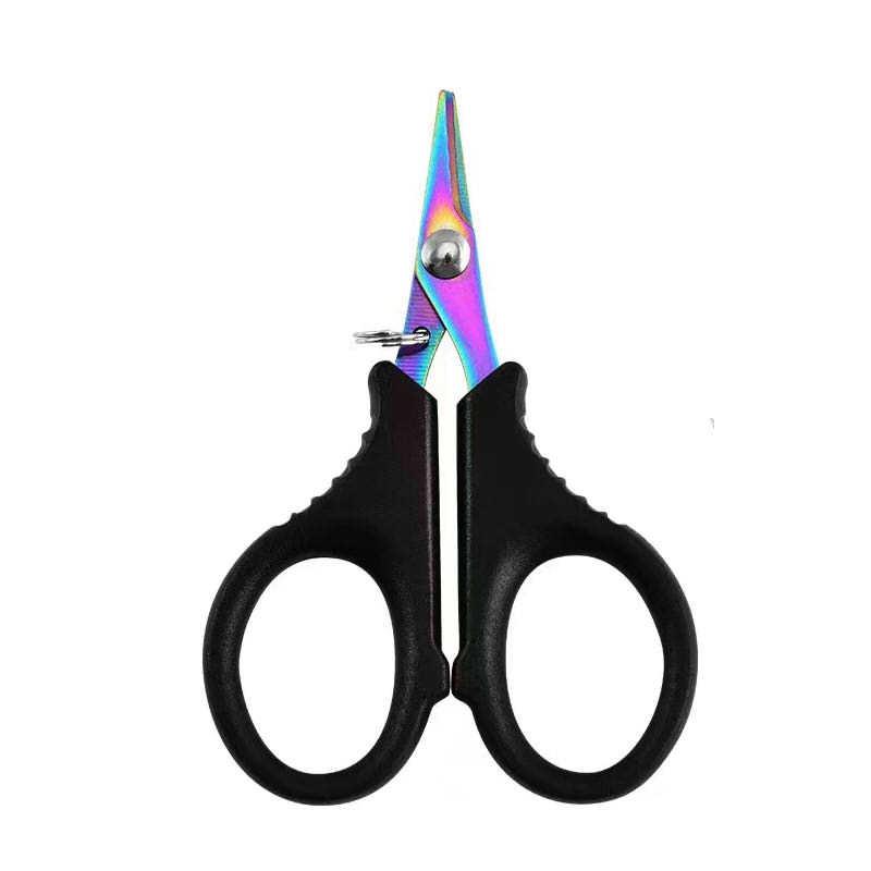 Titanium Coating Stainless Steel Fishing Scissor Plier Cut Pe Braid Line Cutter Plies Carp Fishing Accessories Tools