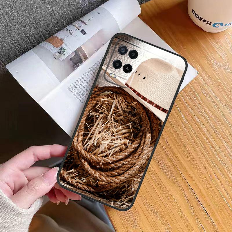

Cowboy Cowgirl Boots Hat Case For Oppo A60 A40 A80 A16 A76 A96 A98 A58 A78 A18 A38 A57 A17 A74 A54 A94 A15 A5 A6 Pro OPPO A94 4G