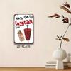 Vintage Metal Tin Sign Lebanese Shawarma Recipe Kitchen Wall Decor Bar Cafe Art