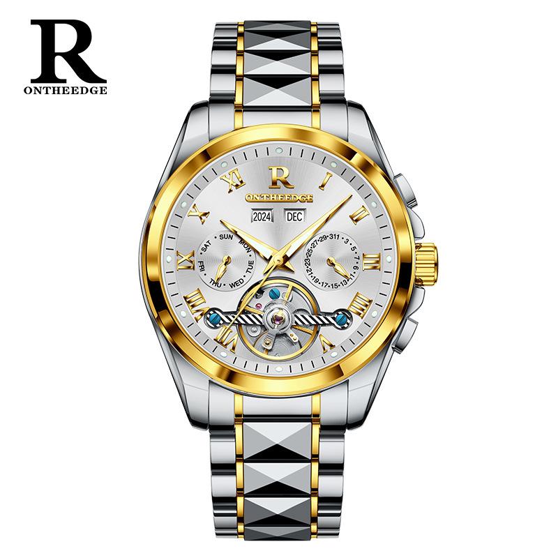 A Swiss Famous Watch Men's Automatic Hollow Mechanical Watch Waterproof Watch Men's Pure Mechanical Watch Men's Watch