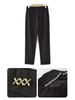 Mom's High Waist Casual Straight Leg Pants for Spring & Autumn - Plus Thick Loose Velvet for Middle-Aged & Elderly Women