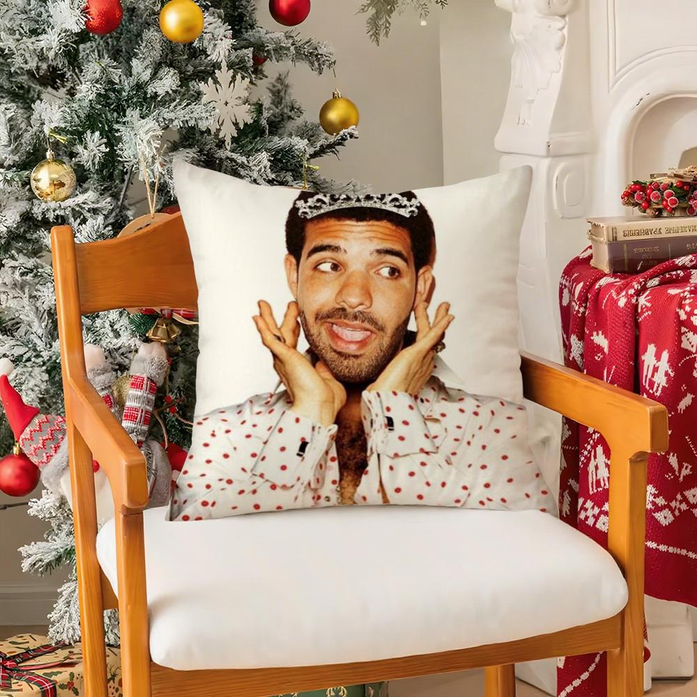 Funny Ddrake meme Pillow Case Silky Short Plush with Invisible Zipper Dustproof Sofa Cushion Cover for Home Decor