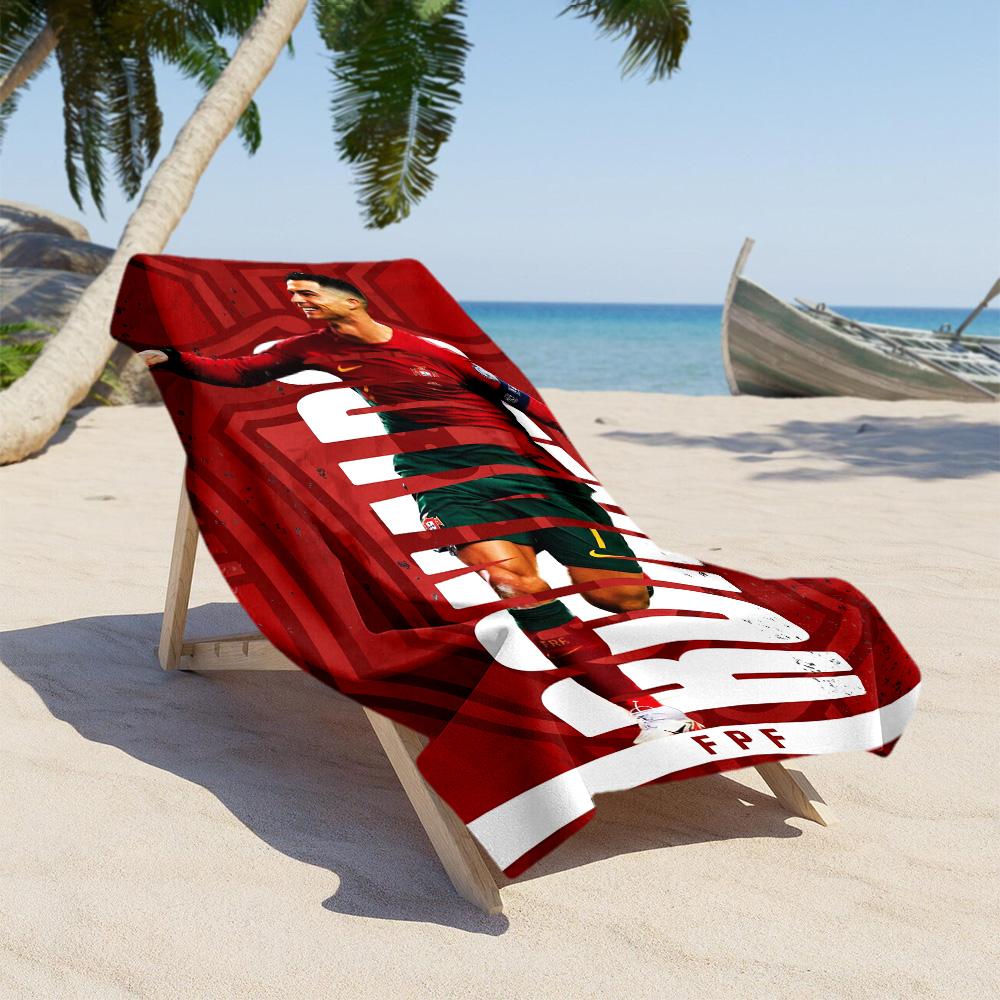Ronaldo's Prime Moment Beach Towel Quick-Dry Soft Microfiber Comfortable Lightweight