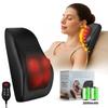 Shiatsu Neck Back Massage Pillow with Heat Function Multi Speed Modes Remote Control Rechargeable Body Cushion Massager