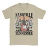 Tennessee TN Nashville Music City Men's T Shirts  Fashion Tee Shirt Short Sleeve Round Neck T-Shirt 100% Cotton 4XL 5XL Tops
