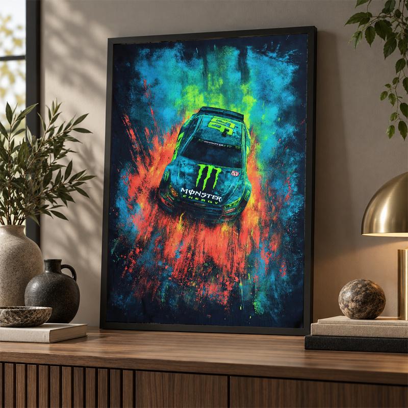 Monster Energy Diamond Painting Kit 5D Full Drill DIY Diamond Mosaic Wall Art Home Decor