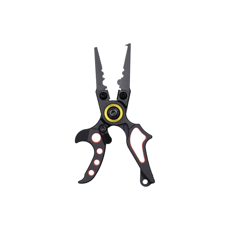 PROX Finger Split Mini Pliers, Straight Type/Black X Red, PX162SKR