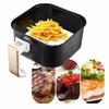 100 stuks 7/8/9 inch Airfryer Liners Geperforeerde antiaanbakmat Stomen Bakken Koken Witte pot Olie Papier Accessoires