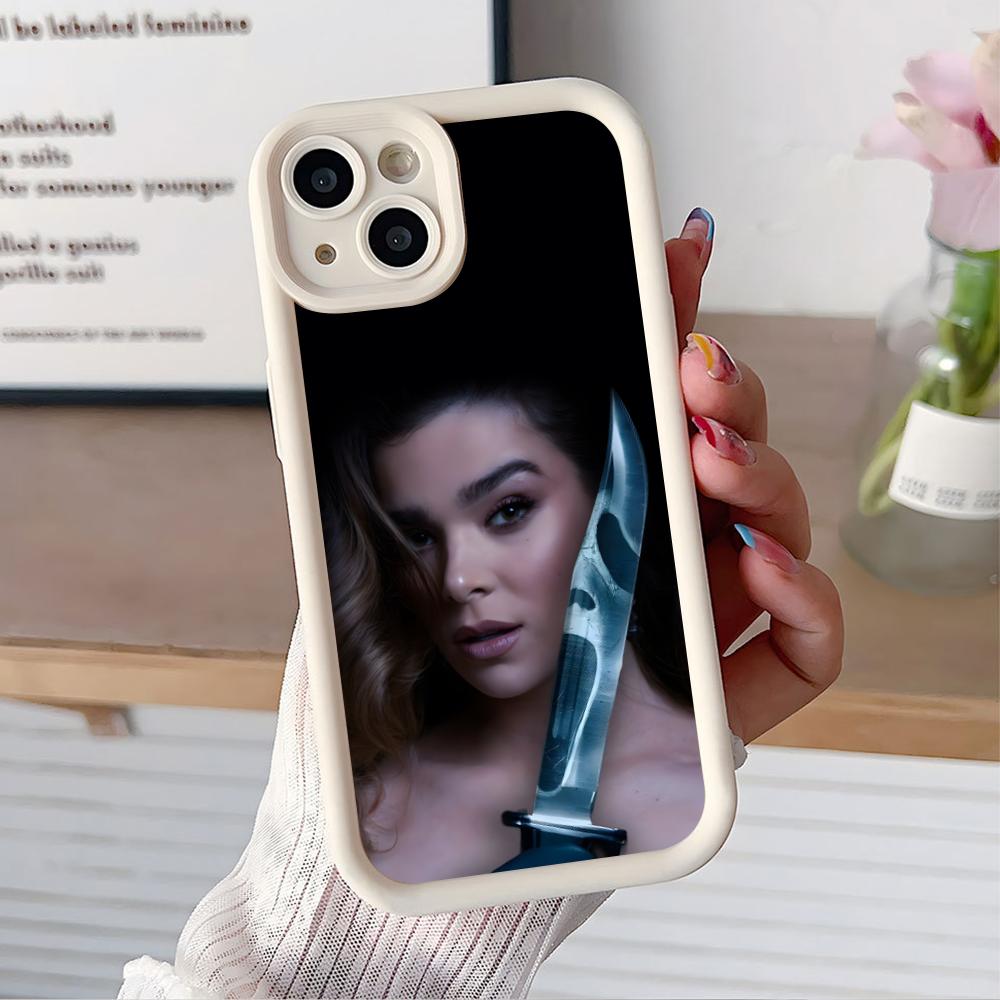 Hailee Steinfeld Thicken TPU Mobile Phone Case for iPhone 17 16 15 14 13 12 11 Air Pro Max Plus Colorful Cover