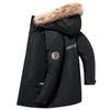 Down jacket men's thickened medium and long loose big fur collar dad outfit pie to overcome warmth cross-border winter coat