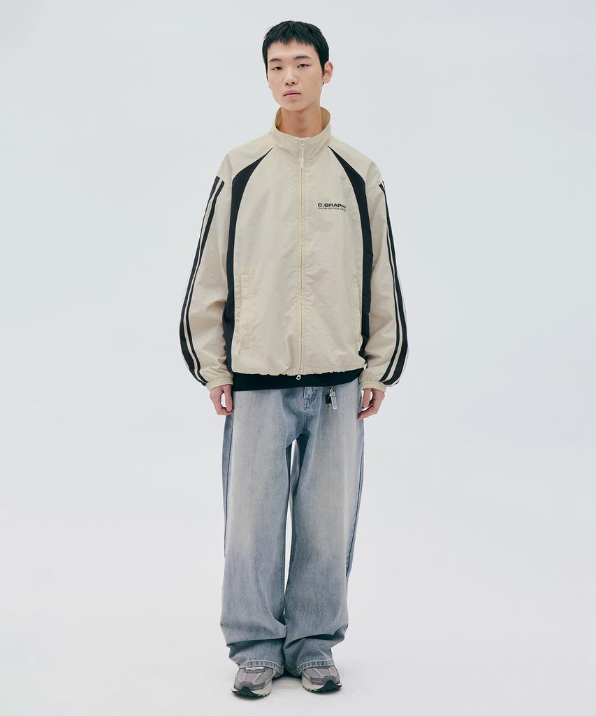 Cgp Track Nylon Jacket_Cream