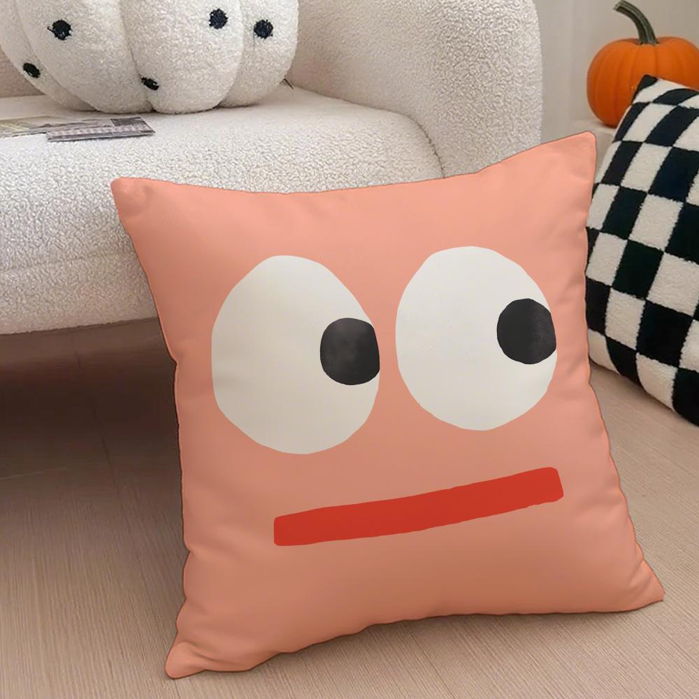 Minimal Witty French Art JJean Jullien Cushion Cover Throw Pillow Cover Hidden Button Durable Polyester Chair Cushion