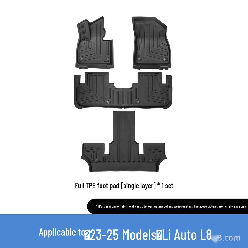 Li Auto L8 Eco-friendly TPE Car Floor Mats (2023-2025) - Non-Slip, Wear-Resistant, Full Set