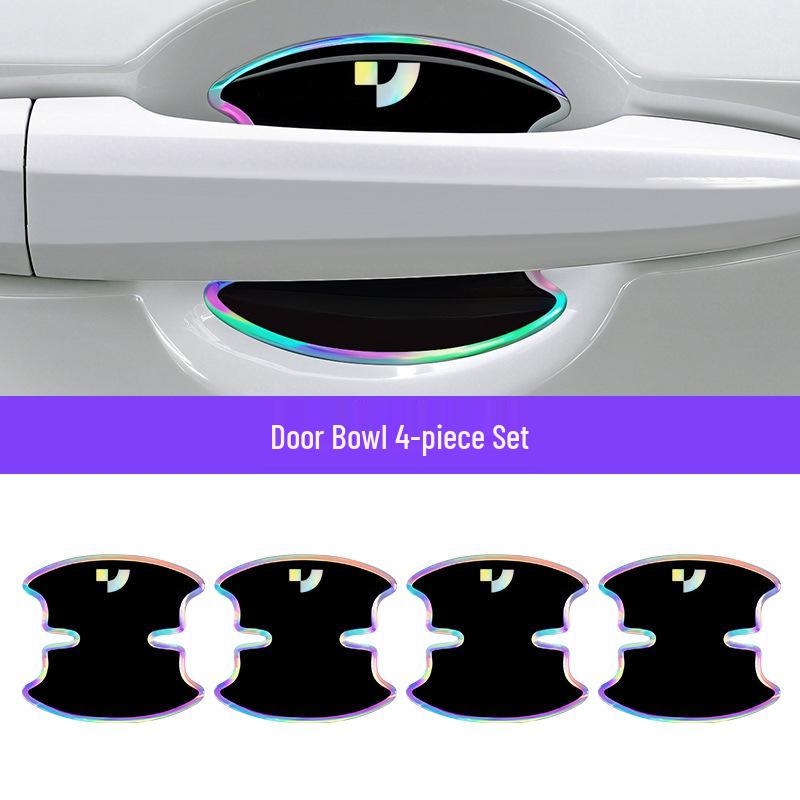 Jiyue 01/07/SIMUcar Seven-Color Epoxy Scratch-Resistant Door Handle Bumper Strip