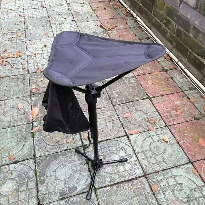 Outdoor Portable Fishing Chairs Casting Folding Stool Triangle Fishing Foldable Chairs Convenient Fishing Accessories