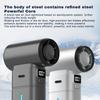 Handheld Electric Fan Portable Fan Hanging Neck Digital Display Turbine Folding High-speed Semiconductor Ice  Fan
