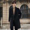 Double-sided coat men's autumn and winter double-breasted buttons medium and long clothes men's wool coat coat