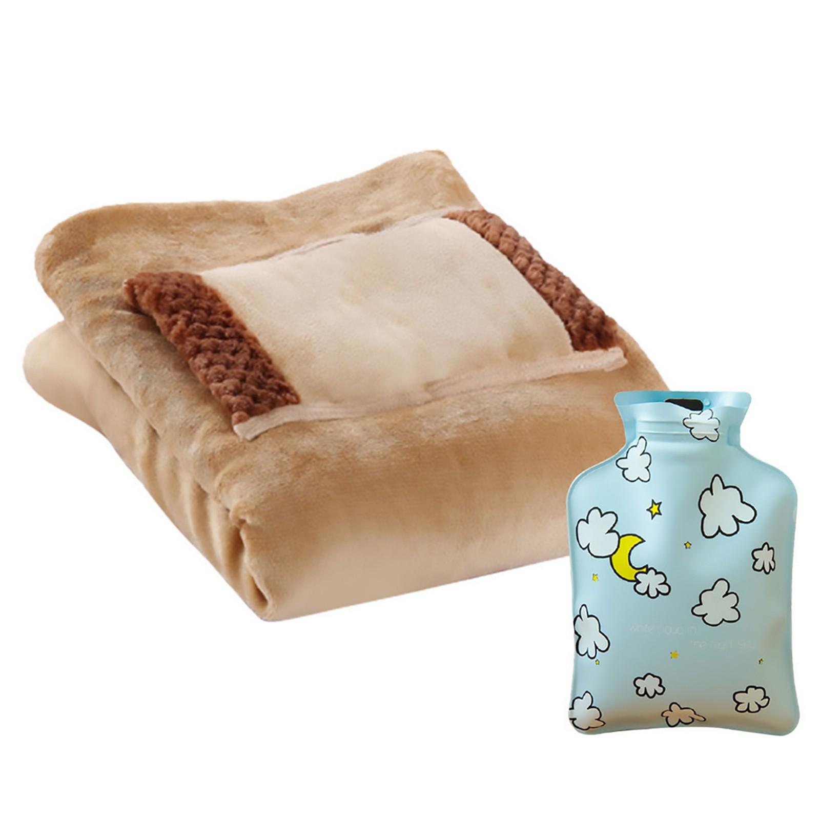 

80*60 см USB электрическое одеяло мягкий более толстый обогреватель грелка для кровати машинная стирка термостат электрический нагревательный коврик для домашнего офиса One Size верблюд