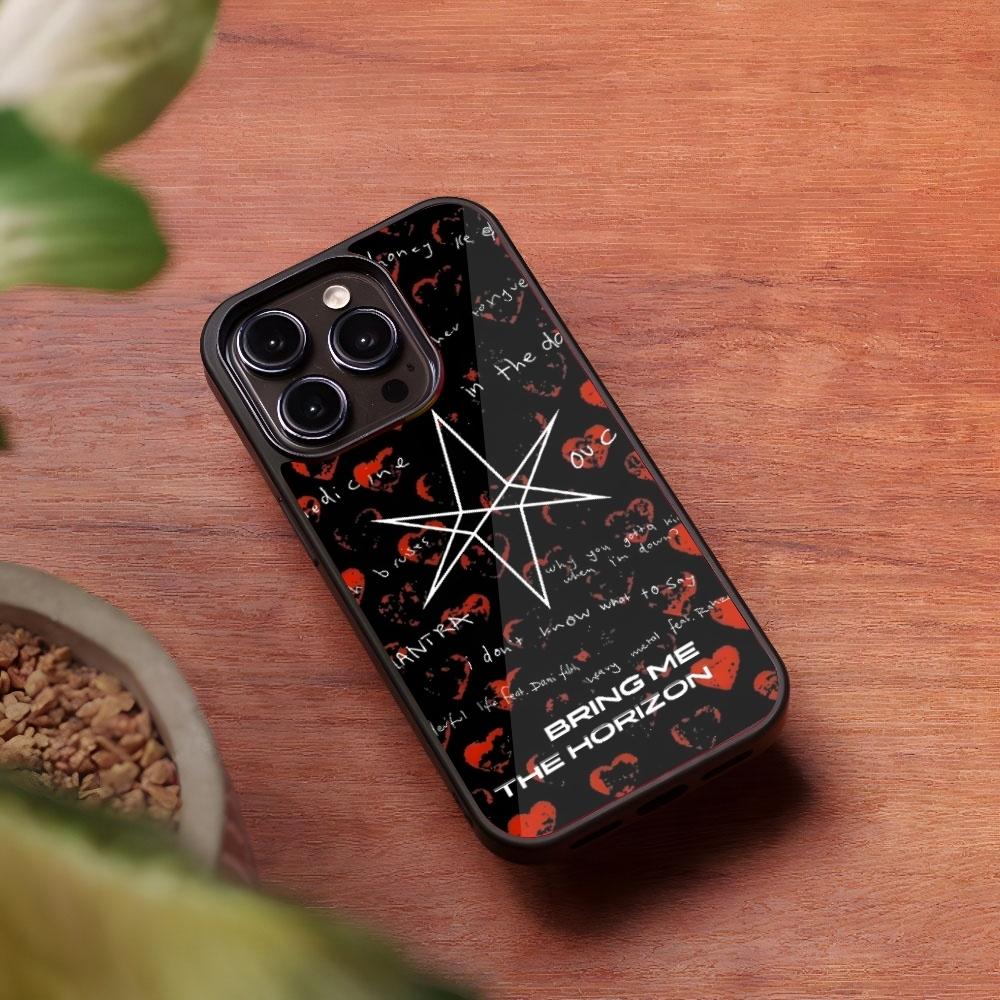 Bring Me The H-Horizons BMTH Phone Case for Iphone 16 15 14 13 Pro Max 12 11 Mini 7 8 Plus Se Xr X Xs Fundas Shell PC+TPU Cover