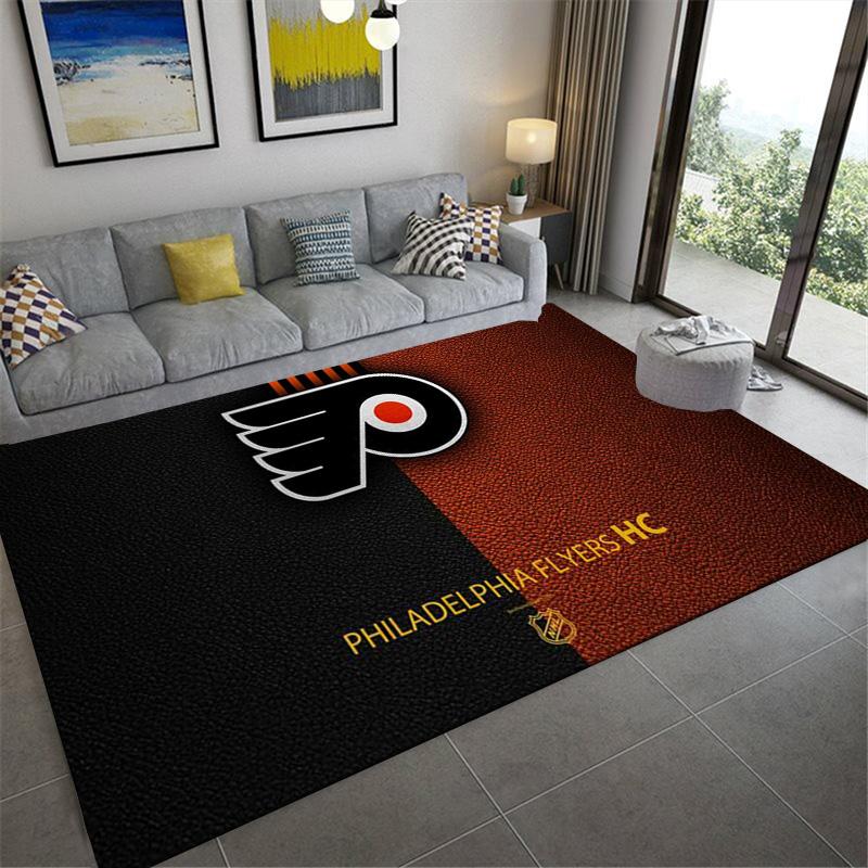 Philadelphia Flyers Art Carpet Rug for Living Room Bedroom Home Sofa Decoration,Kids Play Non-slip Floor Mat