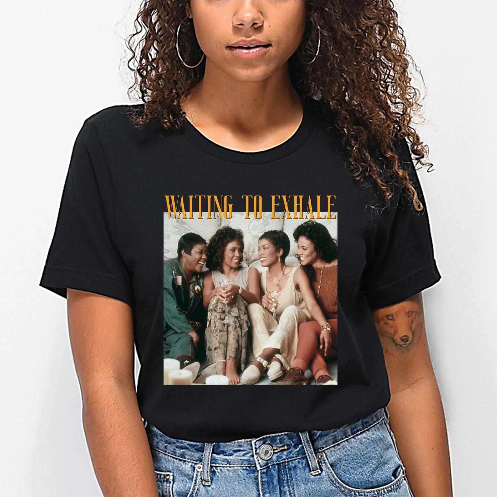 Retro Waiting to Exhale Tee, Vintage 90s Movie Nostalgia T-shirt for Black Women M