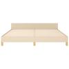 Vidaxl Bed Frame Without Mattress, Cream, 160X200 Cm, Upholstered