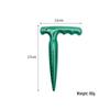 Garden Seedling Hole Puncher with Long Handle - Plastic Planter Tool for Planting and Digging