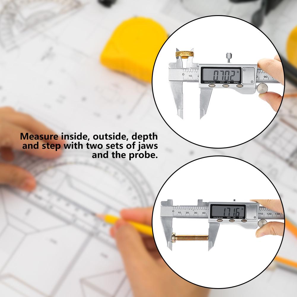 

0 150mm High Accuracy Metal LCD Digital Vernier Caliper Micrometer Gauge Measuring Tool