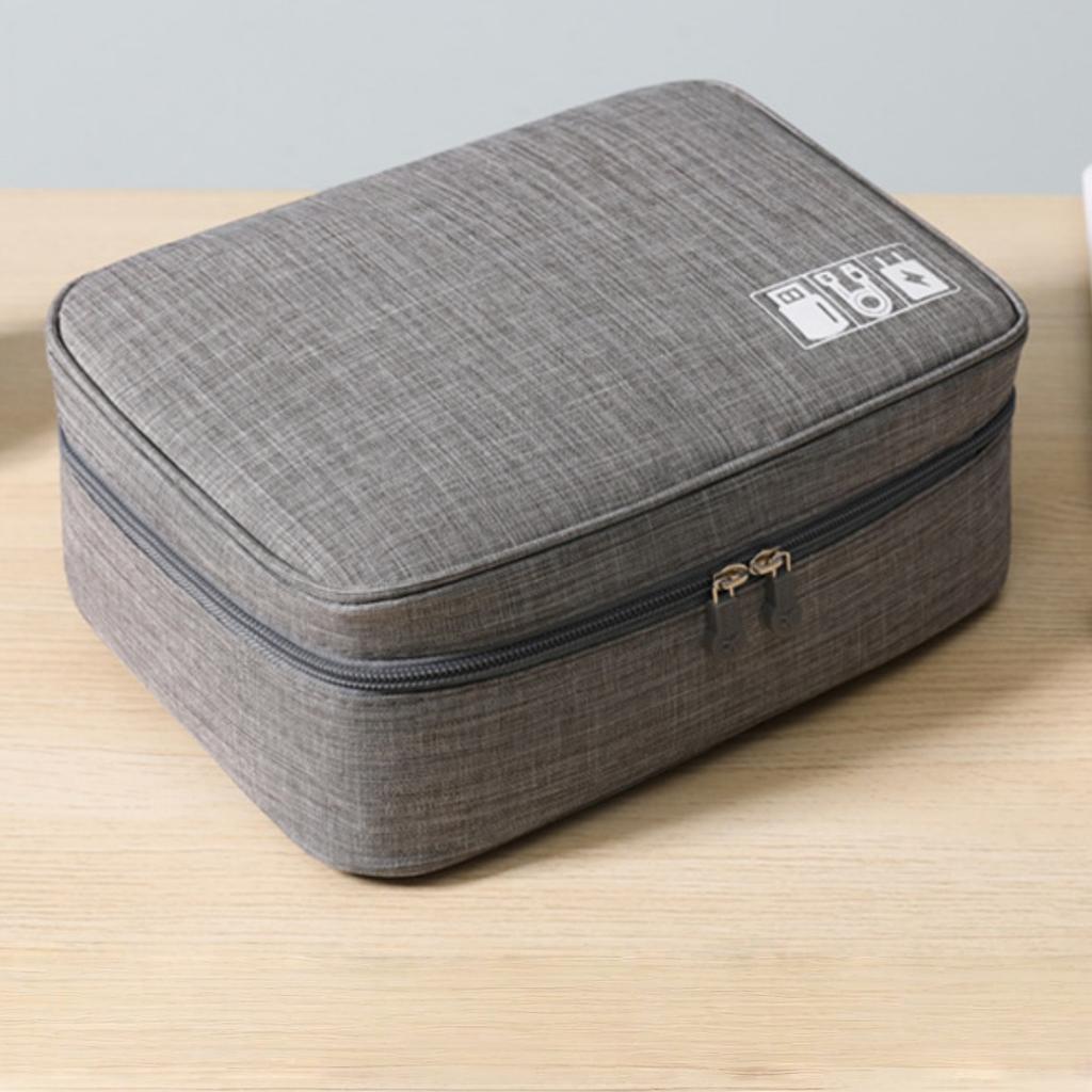 Electronic Product Storage Bag, Data Cable Ipad,Charger Storage, Travel/desktop Storage, Smooth Zipper, Widened Handheld Design