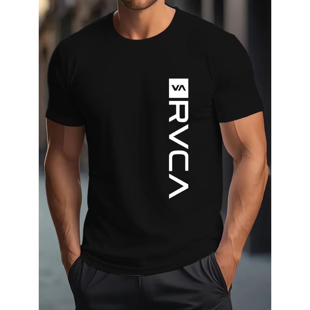 T-shirt Stampata Rvca Unisex Retro Skate Streetwear Ispirata Stampa Grafica Casual Manica Corta Cotone Active Tee Top