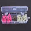 60PCS with Hook Connector Shrimp Bait Set PVC Lures Shrimp Bass Fishing Lures Kit  Bass Fishing