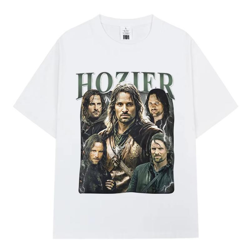 Hozier Meme Divertente Aragorn Grafica Maglietta Unisex Donna Hip Hop Harajuku Manica Corta T-shirt Cotone Casual Oversize Maglietta