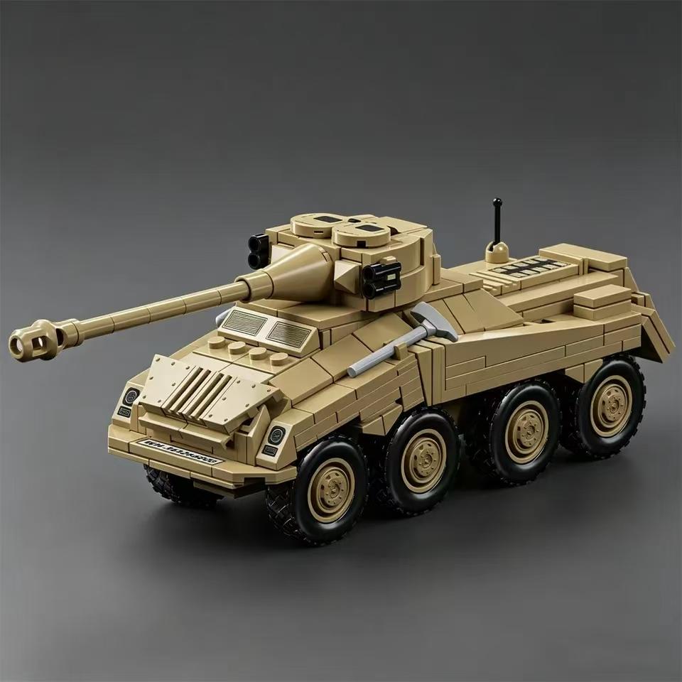 WK2 Deutsches Heer Schweres gepanzertes Fahrzeug Modellbausatz Militärische Bausteine Ziegel Lernspielzeug Jungen Kindergeburtstag Neujahrsgeschenke