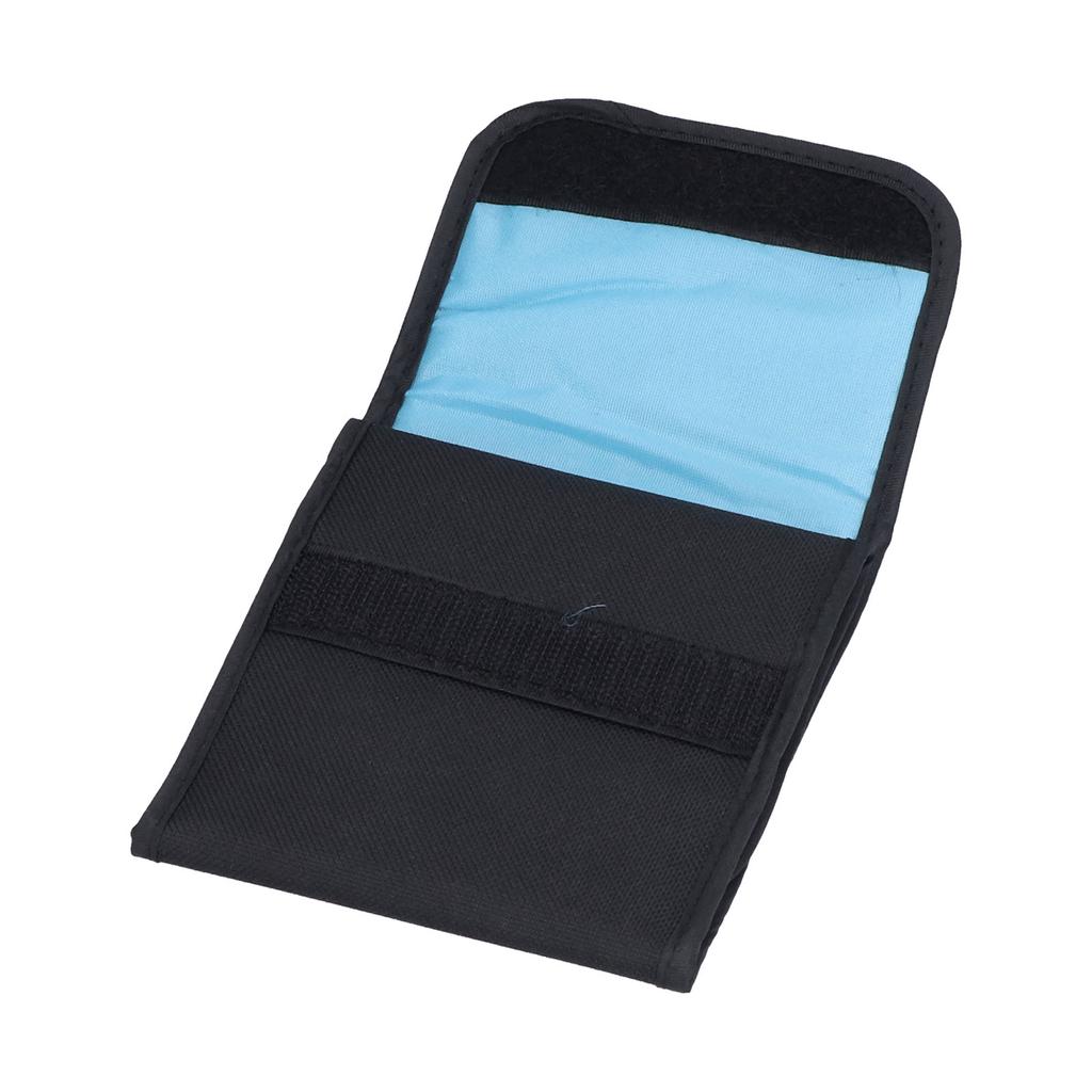 Filter Wallet Case Foldable 3 Pockets Camera Lens Filter Storage Bag Nylon Waterproof Pouch
